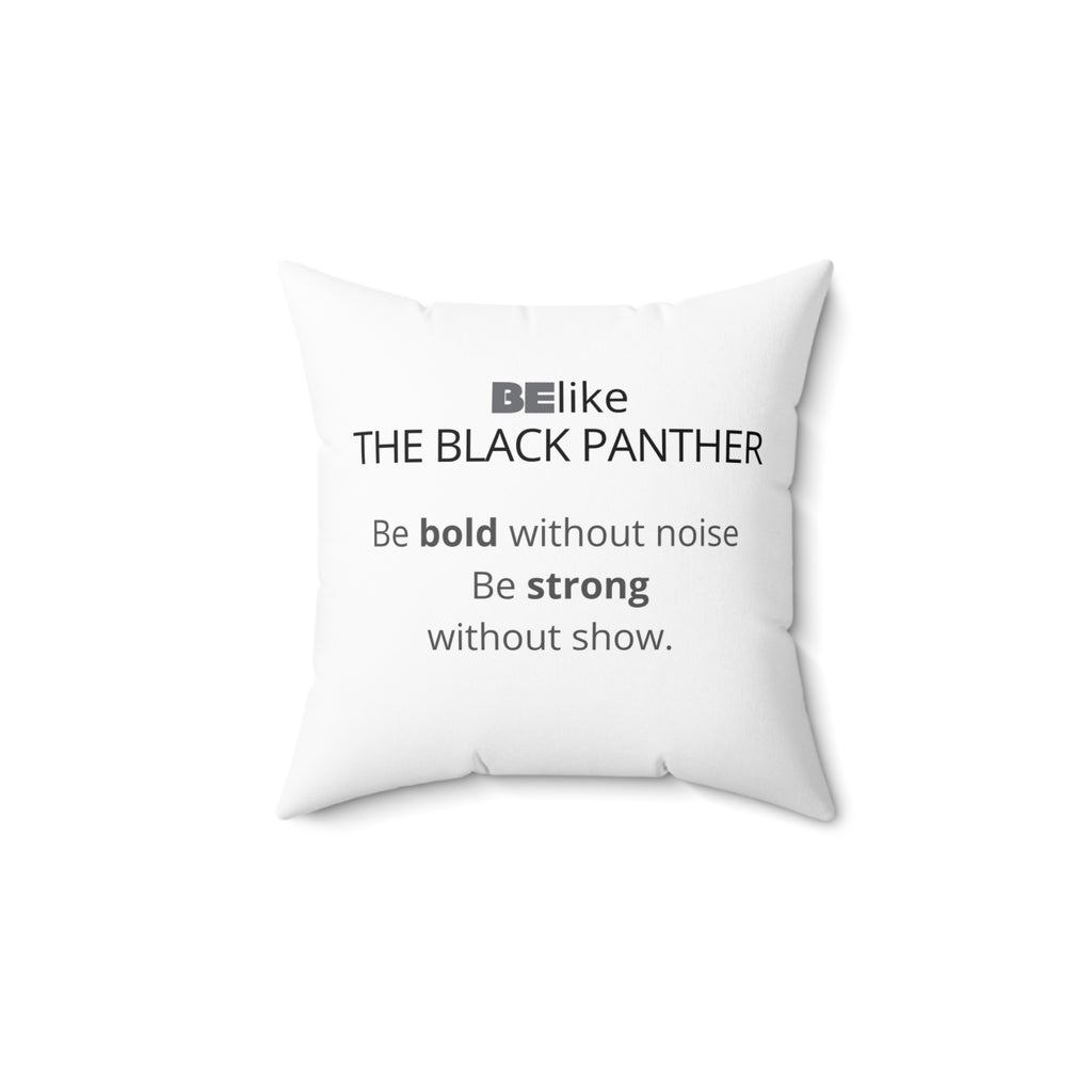 Decorative quote pillow with animal symbolism