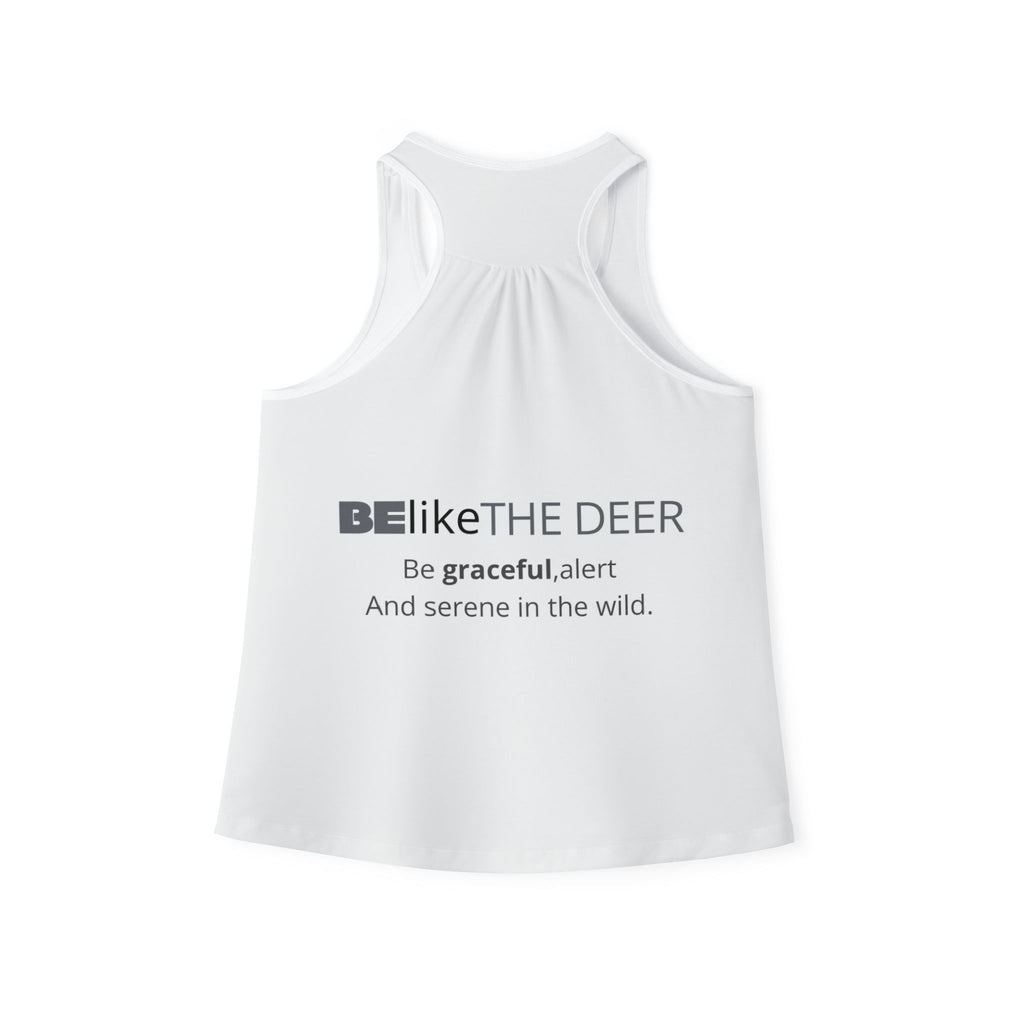 Minimalist Deer Women's Tank Top with Inspirational Quote