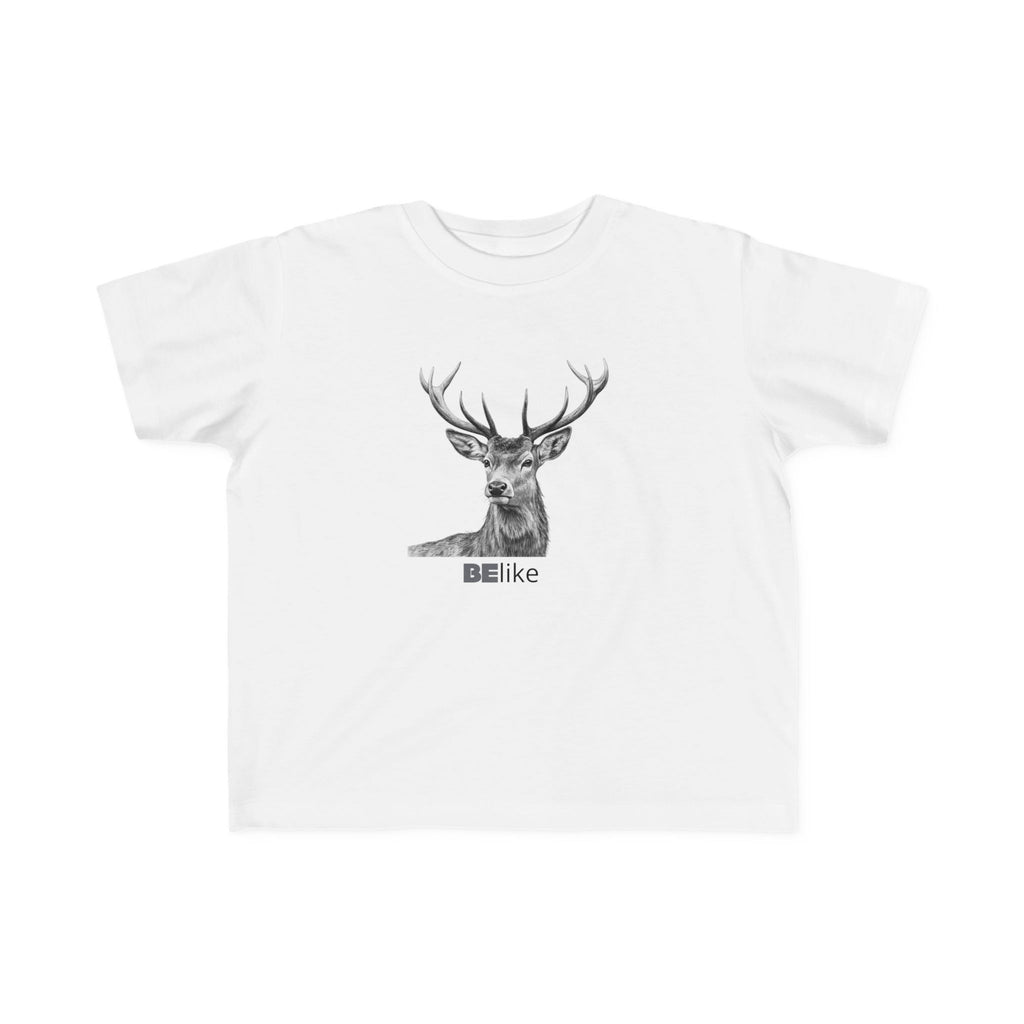 Minimalist Deer Spirit Toddler Shirt for Mindfulness and Play