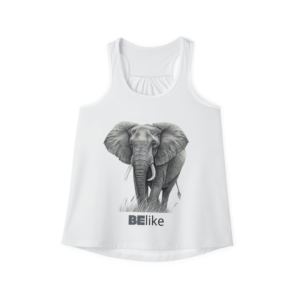 Elephant women’s tank top with motivational quote