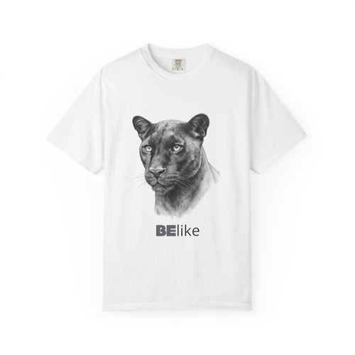 Garment-dyed black Panther quote t-shirt