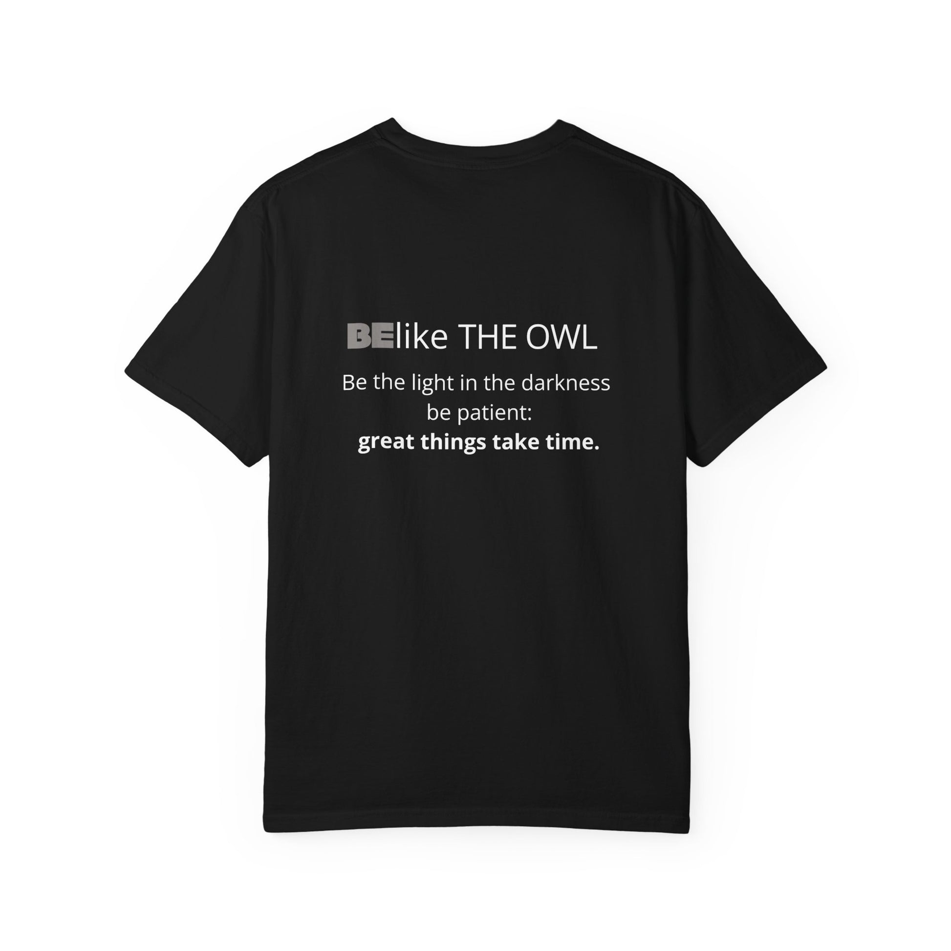 Inspirational spirit animal owl t-shirt in black