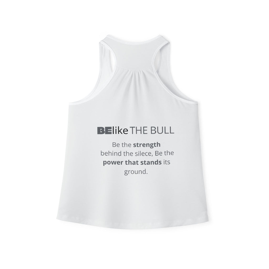 Minimalist bull quote tank top for women