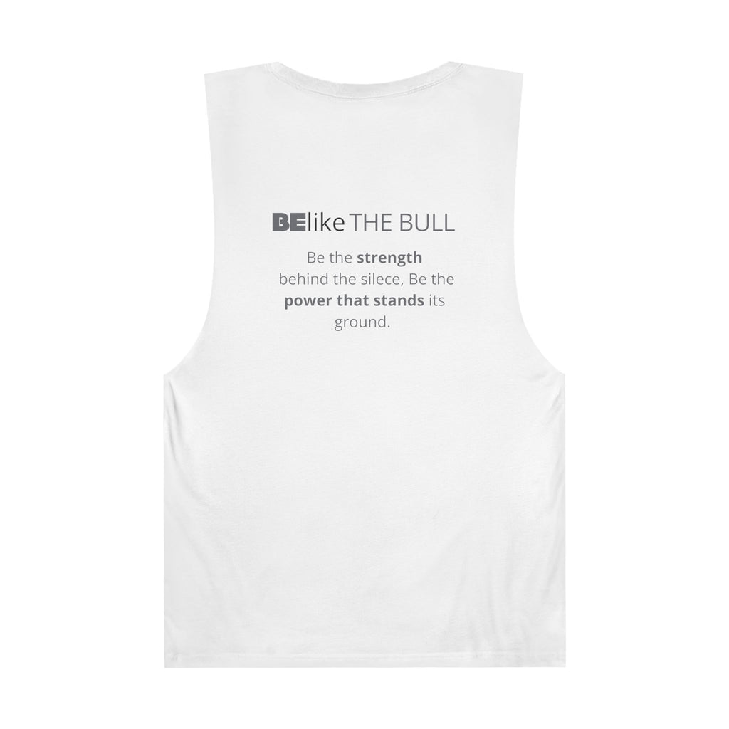 Minimalist bull spirit tank in white