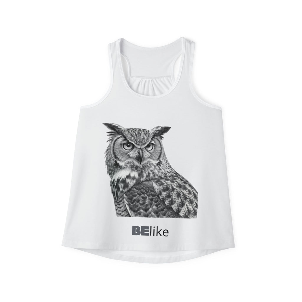 Owl women’s tank top with inspirational quote