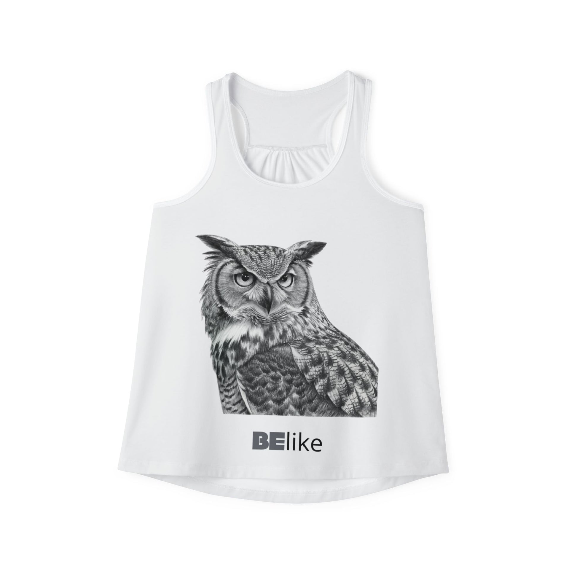 Owl women’s tank top with inspirational quote
