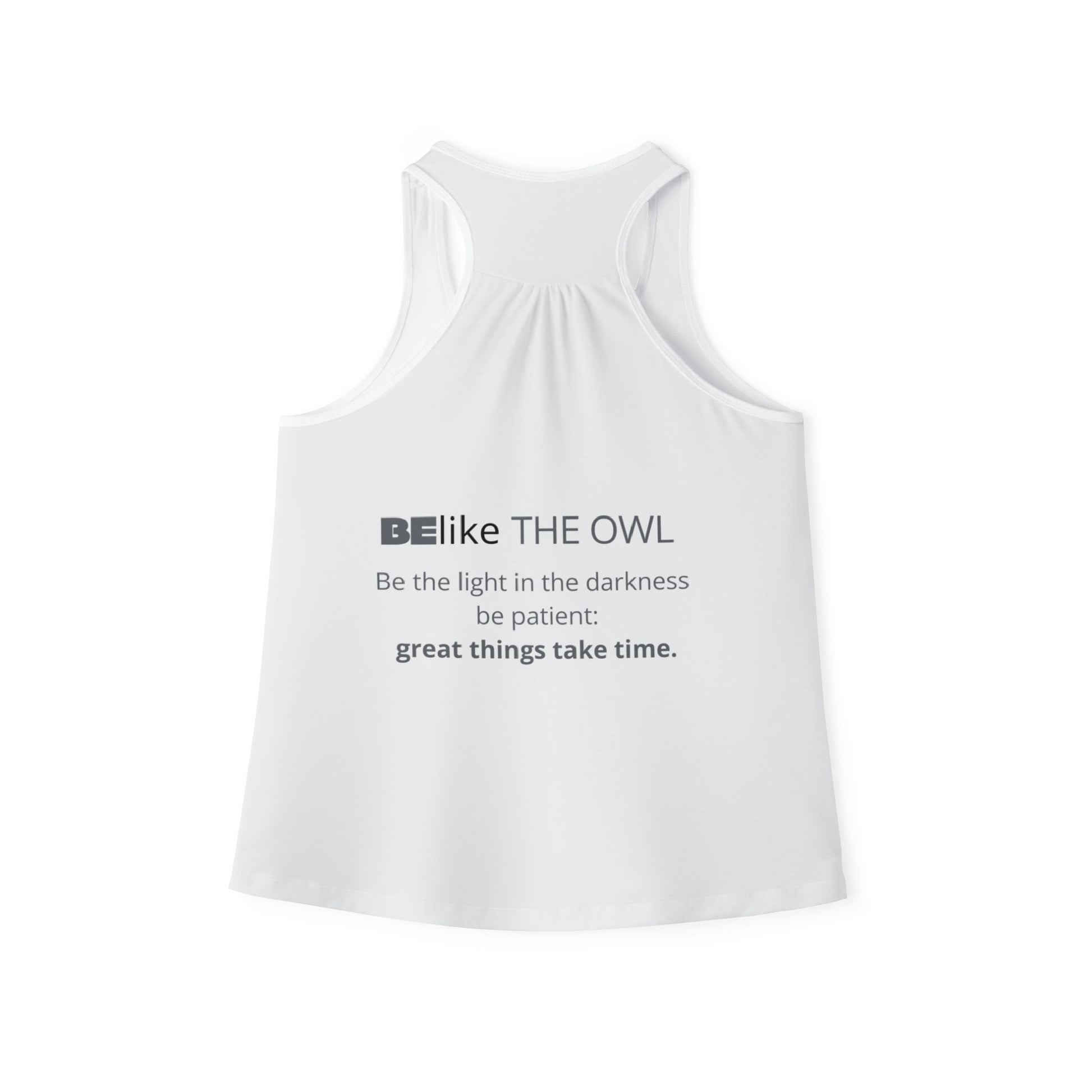 Patience and wisdom owl quote shirt