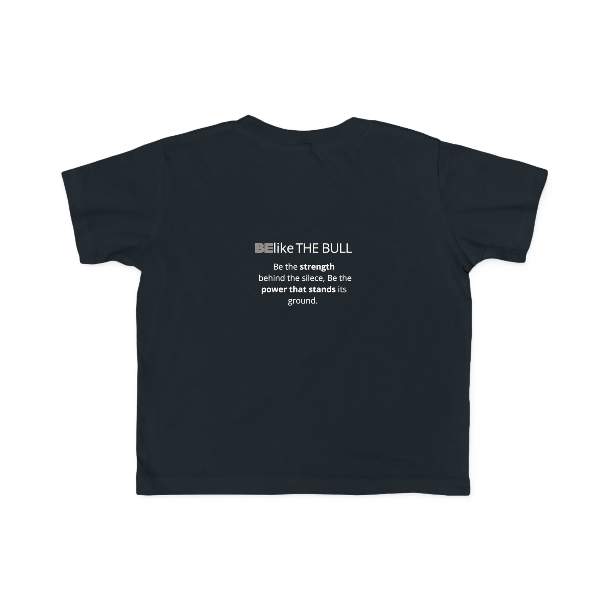 Toddler black t-shirt with bull illustration