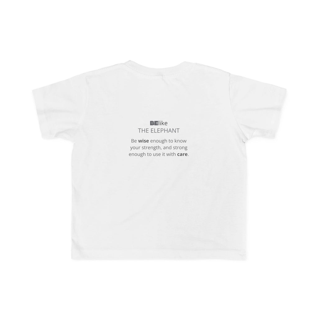 Toddler white t-shirt with elephant quote