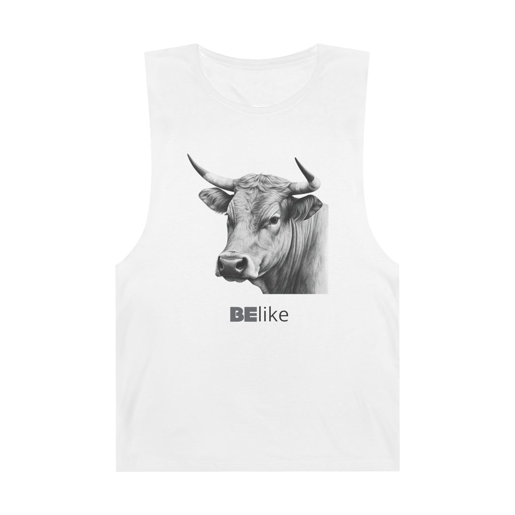 White bull tank top with motivational quote