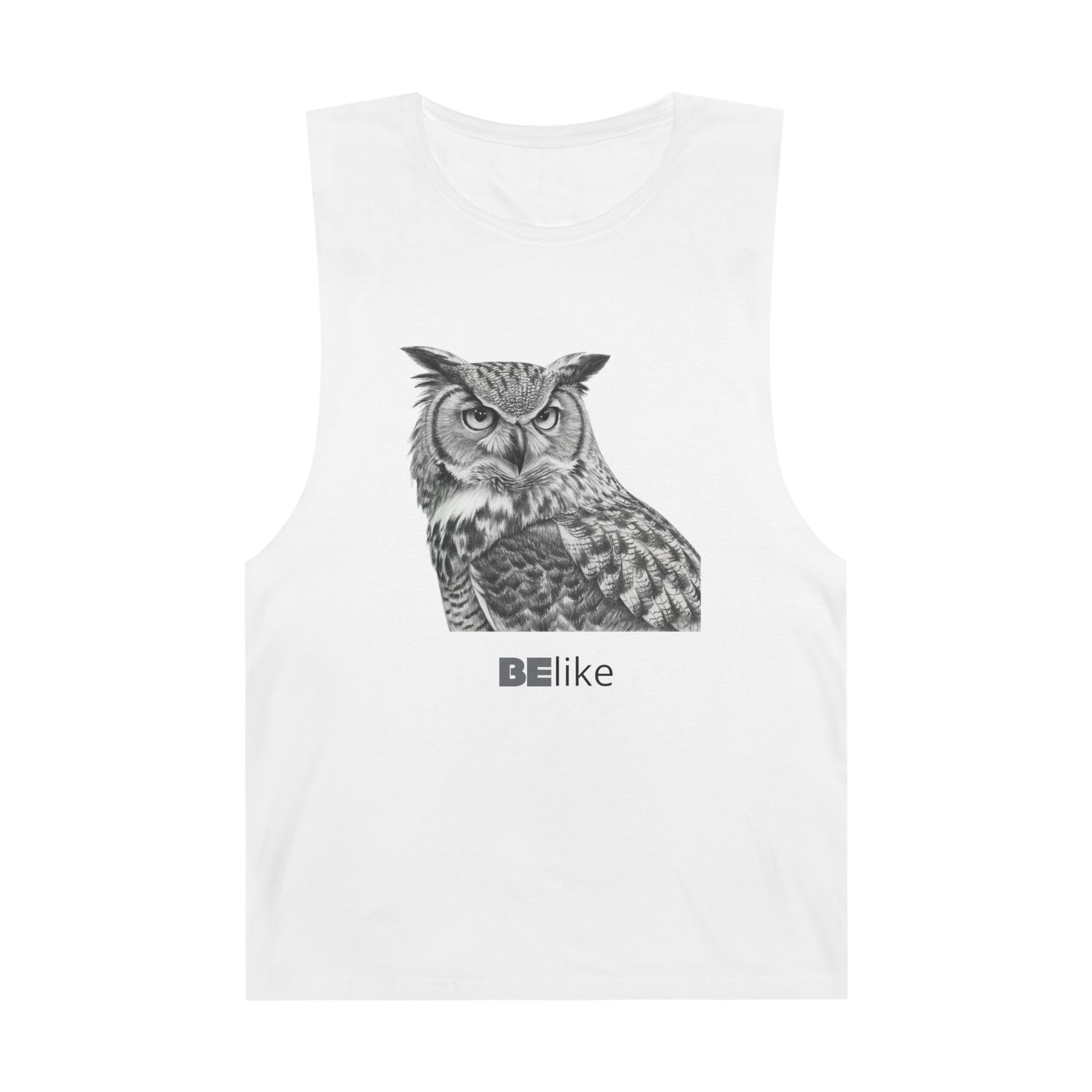 White owl tank top with inspirational quote