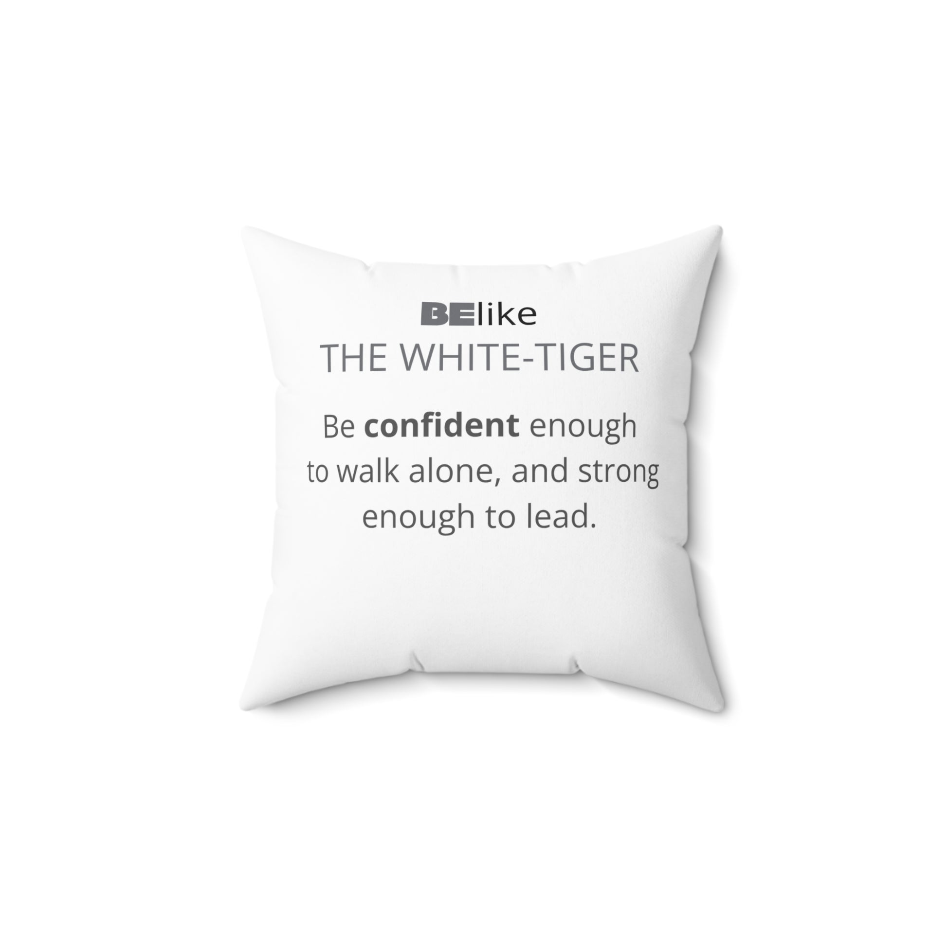 White tiger gift throw pillow for leadership energy