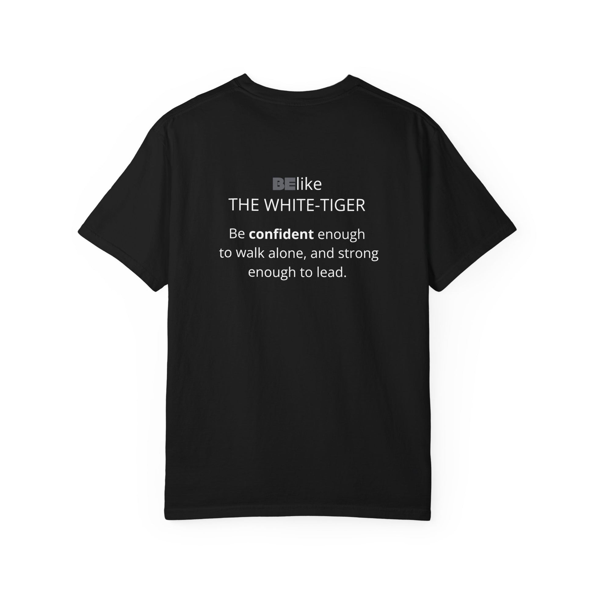 White tiger unisex t-shirt with quote
