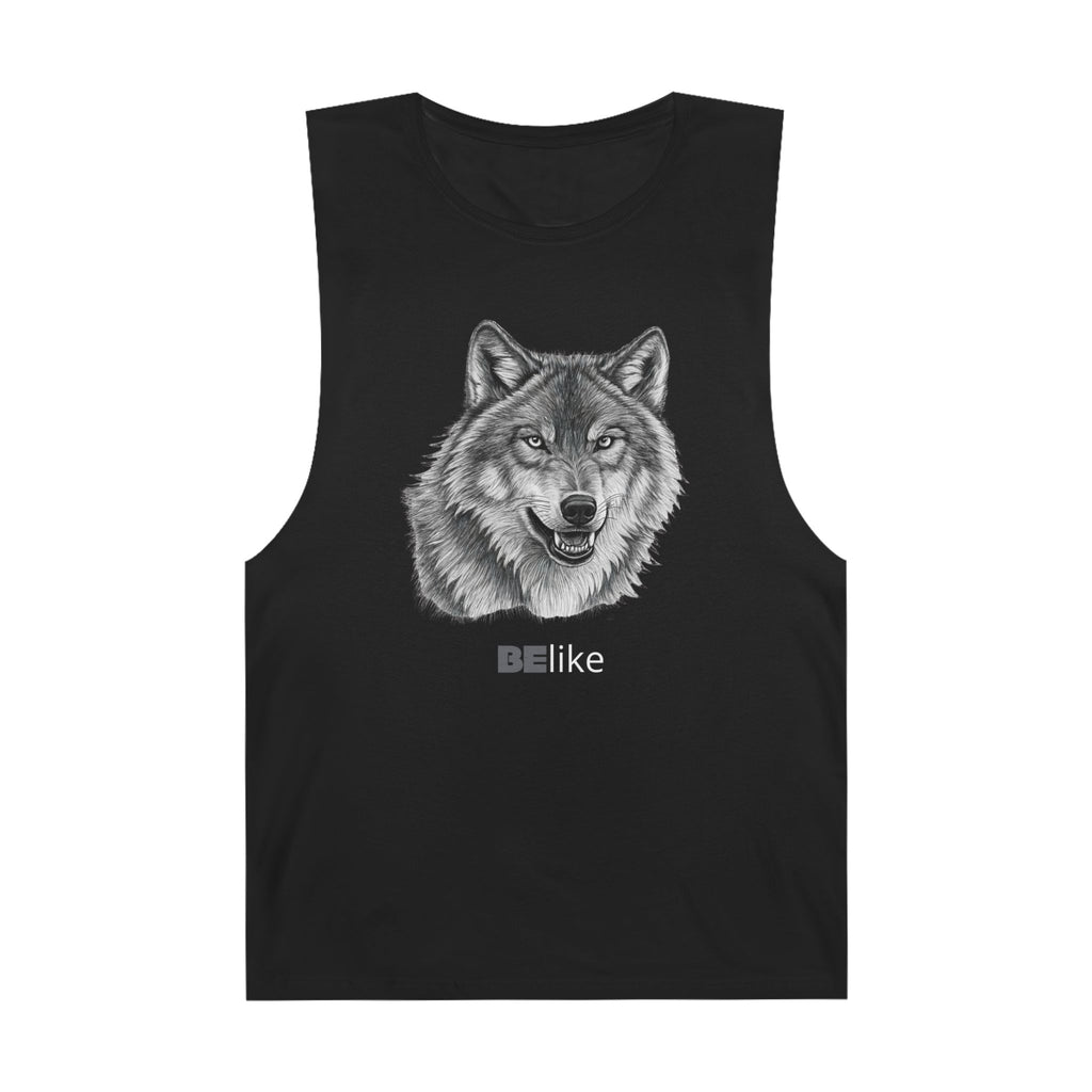 Breathable Black Wolf Tank for Everyday Wear