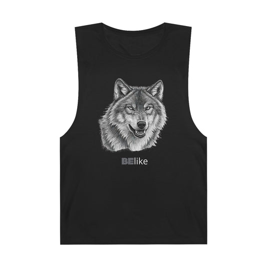 Breathable Black Wolf Tank for Everyday Wear