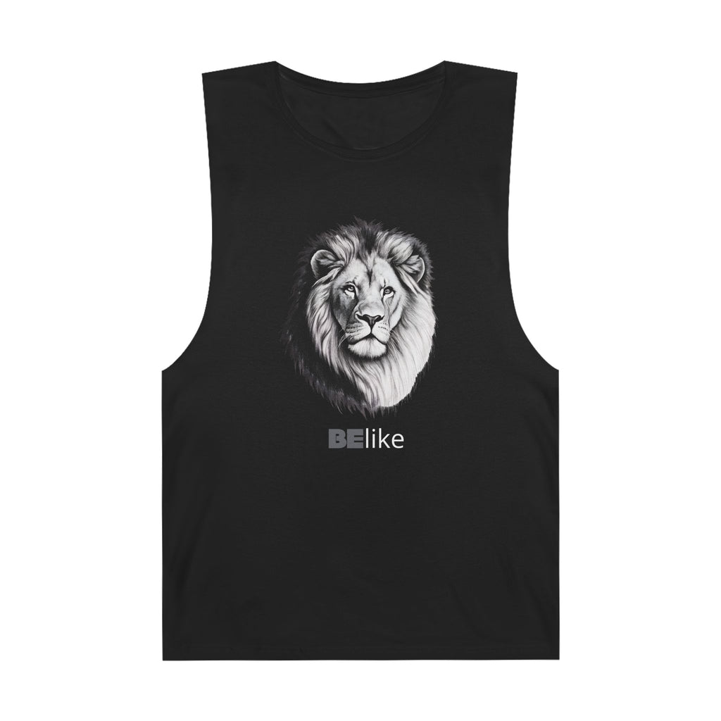 Inspirational lion spirit black sleeveless shirt gift