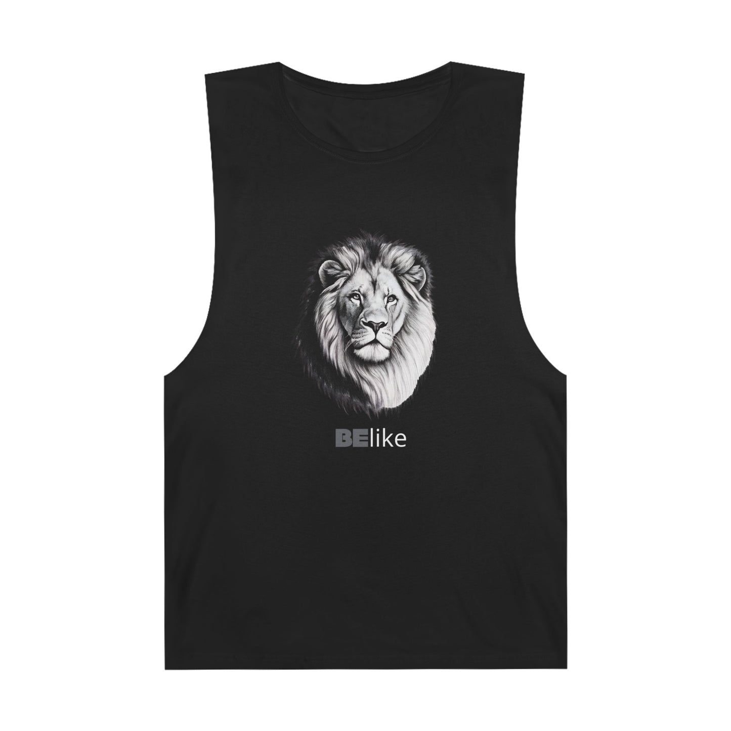 Inspirational lion spirit black sleeveless shirt gift
