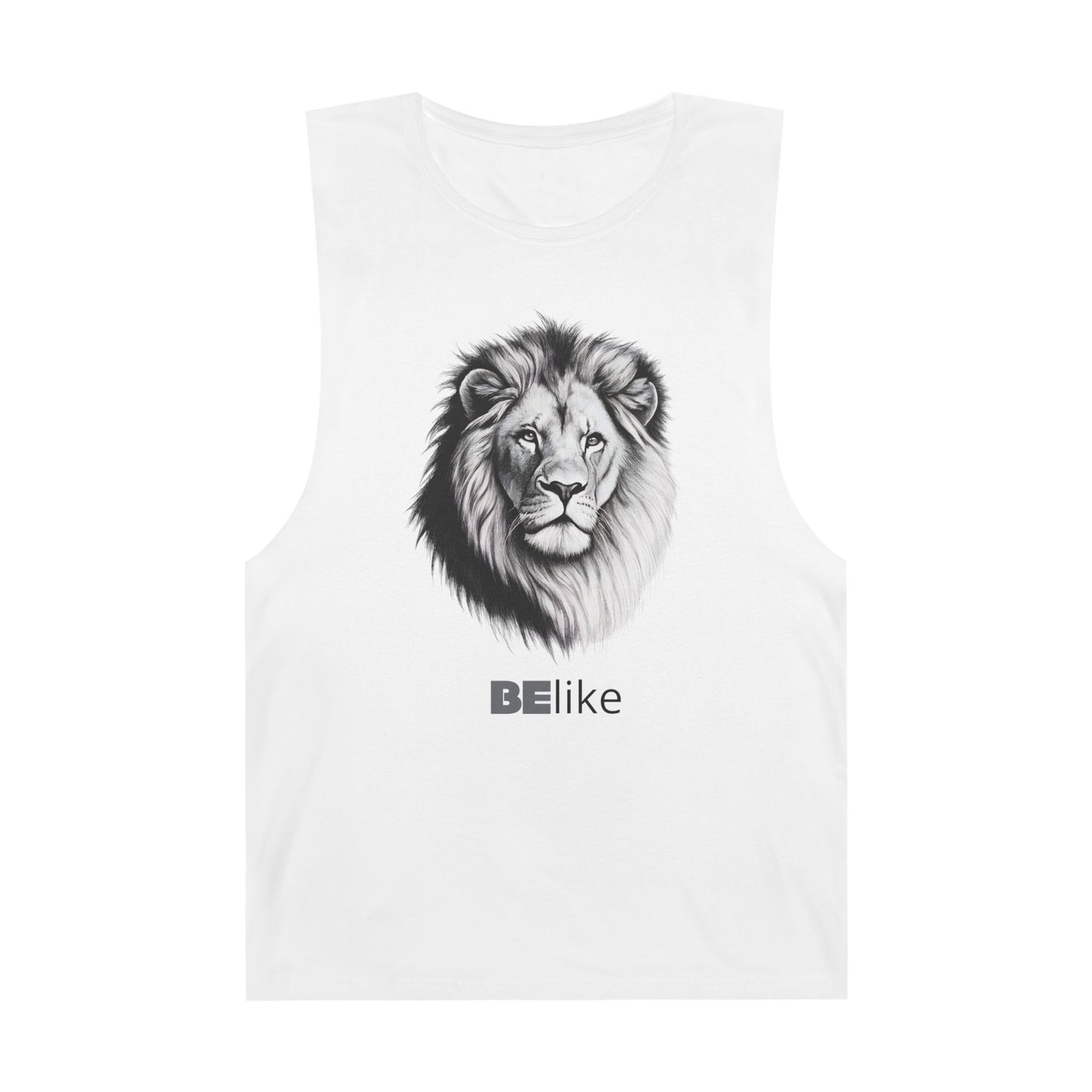Inspirational lion spirit white tank top gift