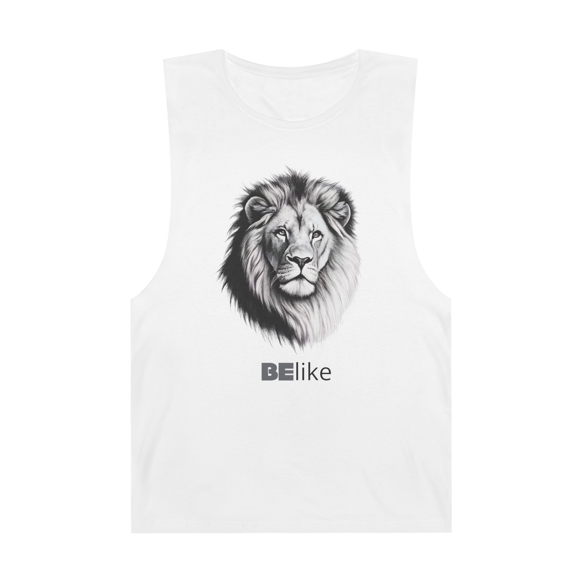 Inspirational lion spirit white tank top gift