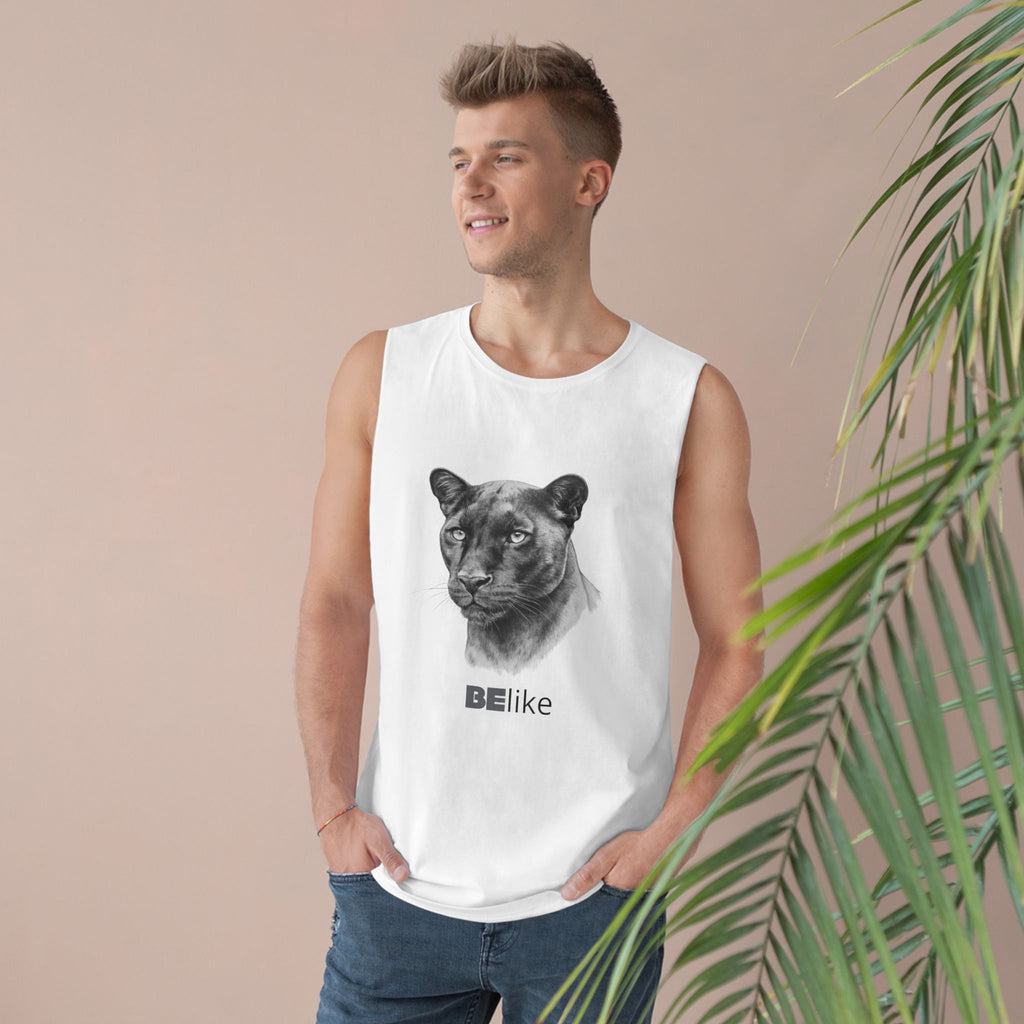 Spirit animal tank top in black and white