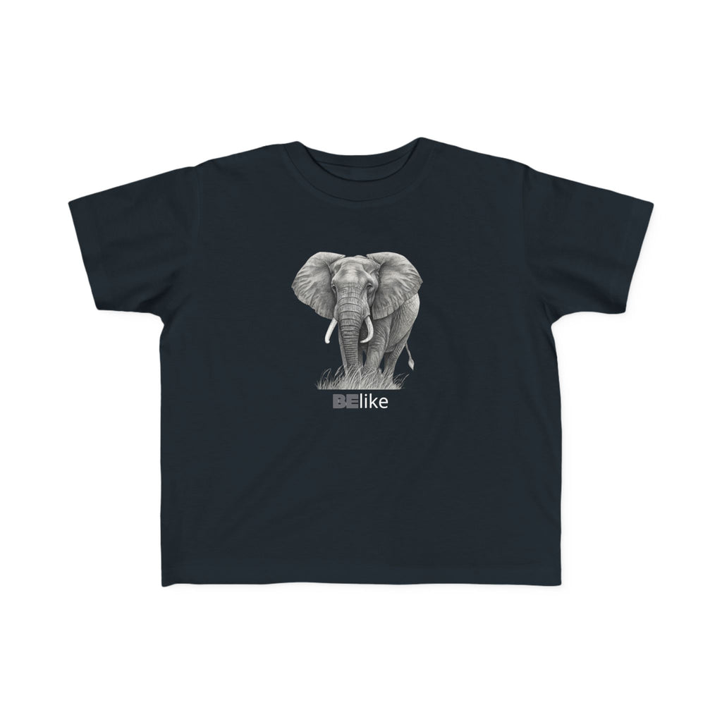 Motivational toddler elephant black t-shirt gift