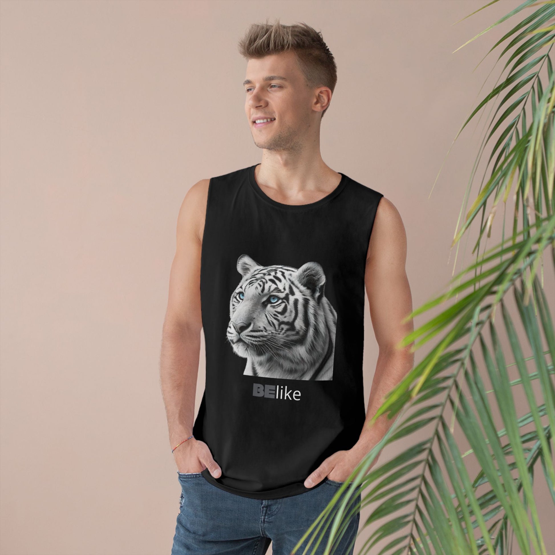 Inspirational gift white tiger tank top for animal lovers