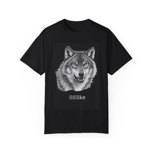 Minimalist Wolf Black T-shirt – BElike.store
