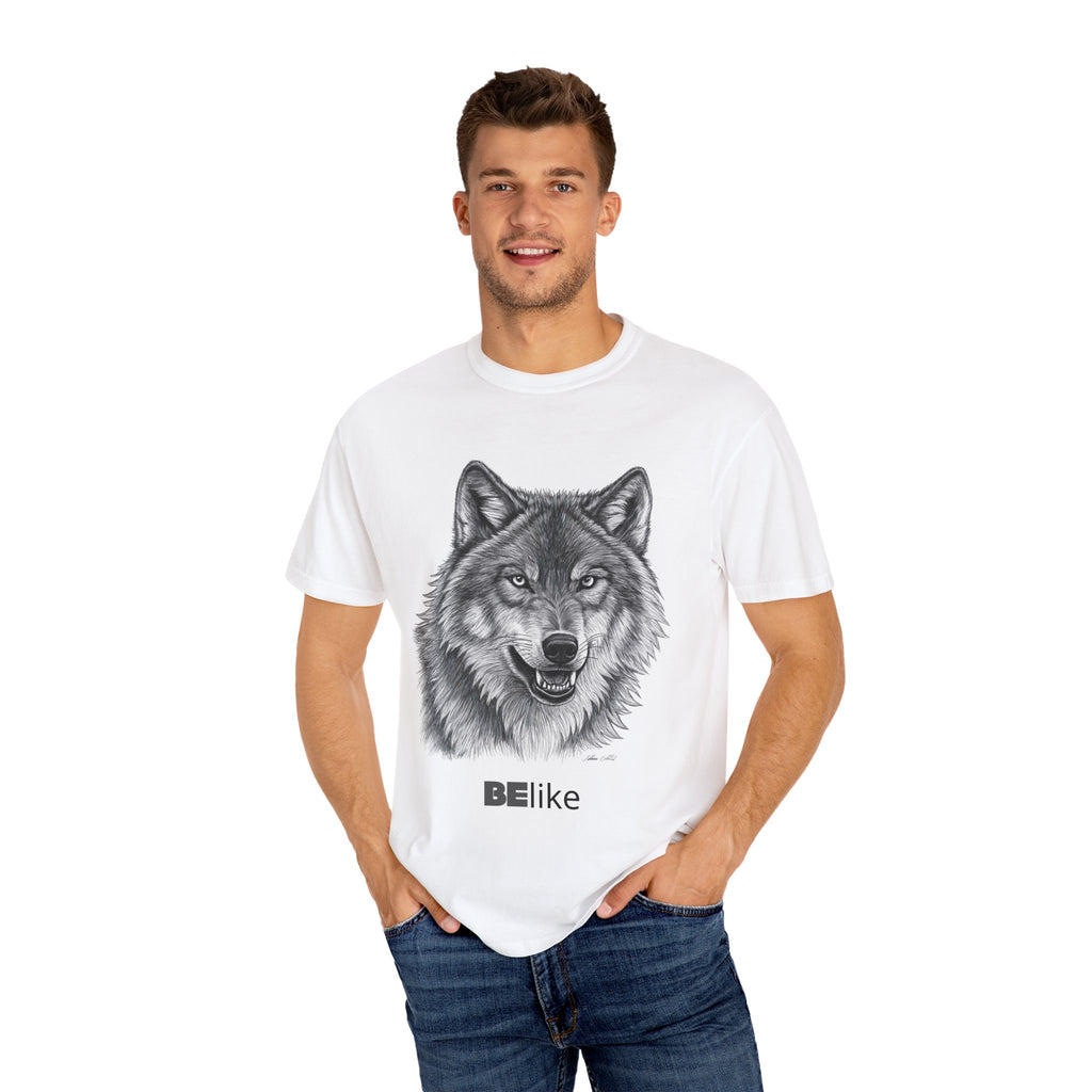 Garment-Dyed Wolf Spirit Animal T-shirt