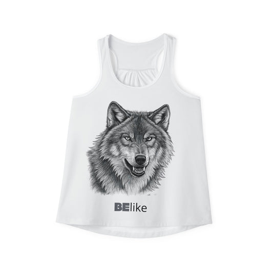 BElike the Wolf Women's Tank Top – Minimalist Spirit Animal Design